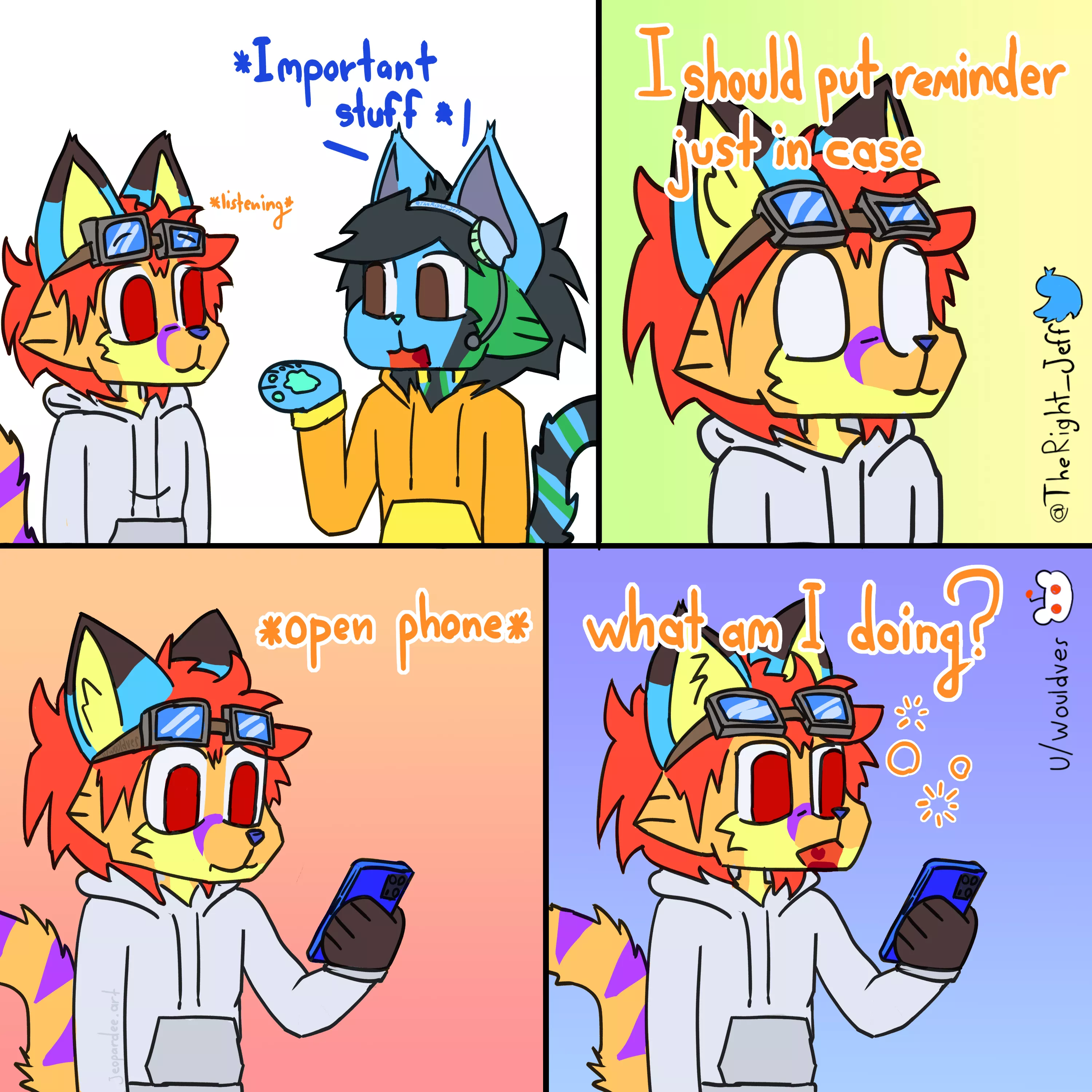 Short-term memory loss ( comic by me @TheRight_Jeff on twitter )