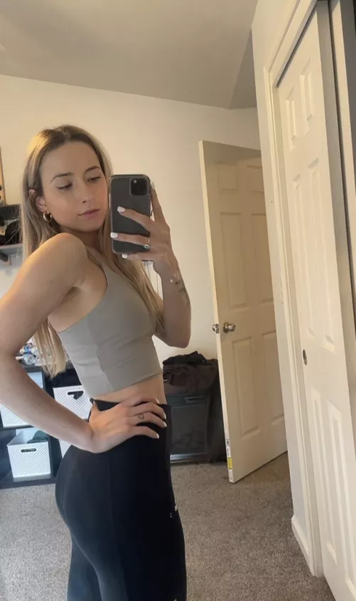 Should I take these yoga pants off, on Snap 😌