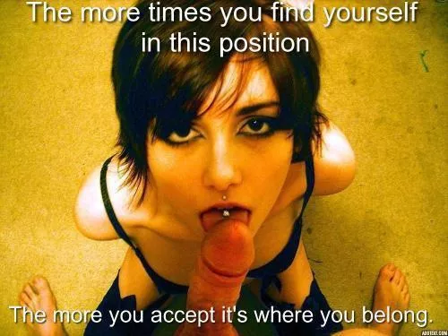 Show Daddy that you know where you belong 😘