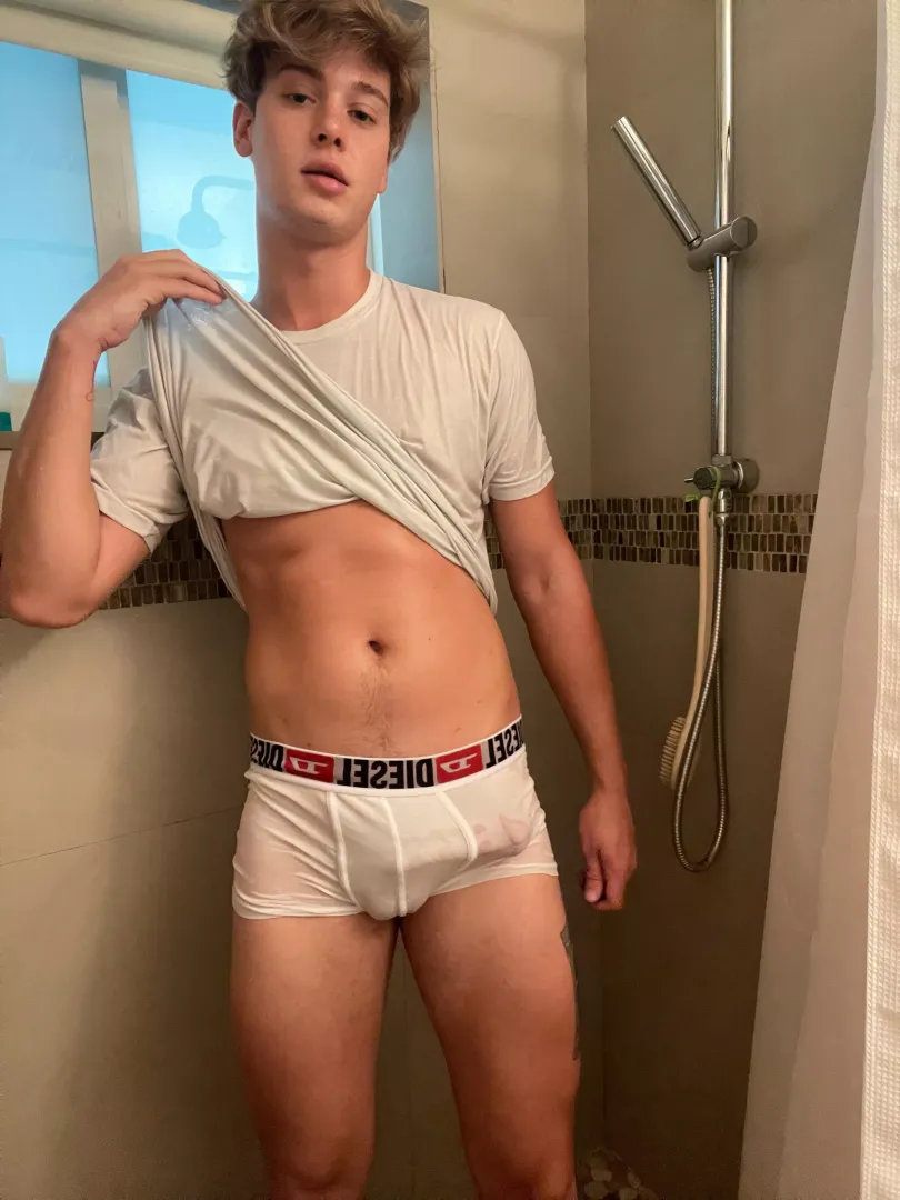Shower after a workout ;)