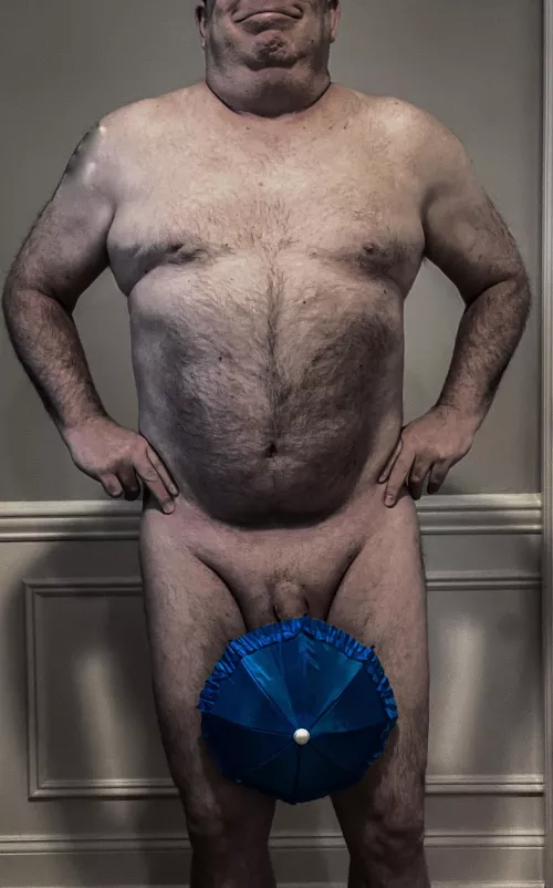 Shower Ready - Butt Don’t Ask Where The Handle Of My Mini-Umbrella Is Hooked 😳 ☔️ 😁