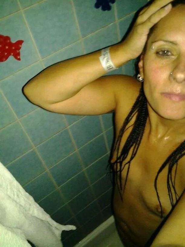 Shower time. Not much to look at.