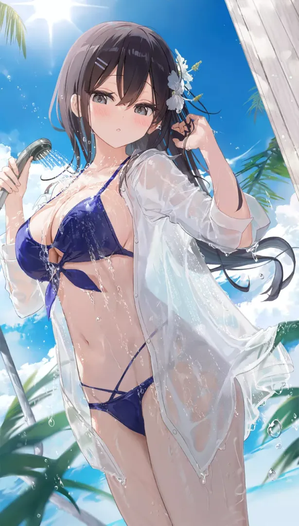 Showering and see-through (fuumiisc) [Original]