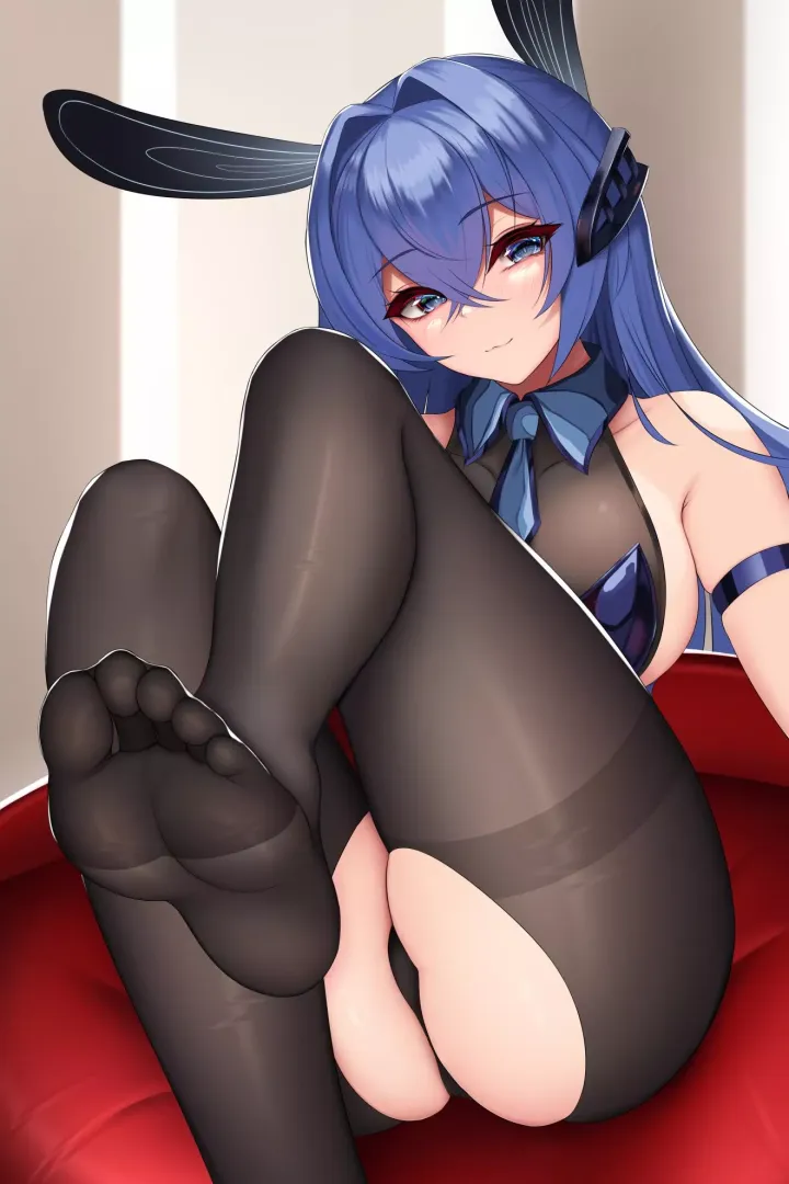 Showing off in stockings
