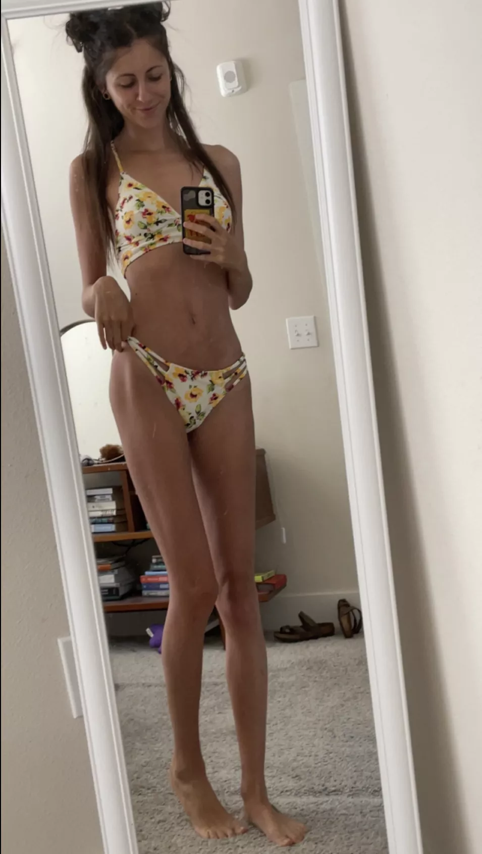 showing off my legs at the pool