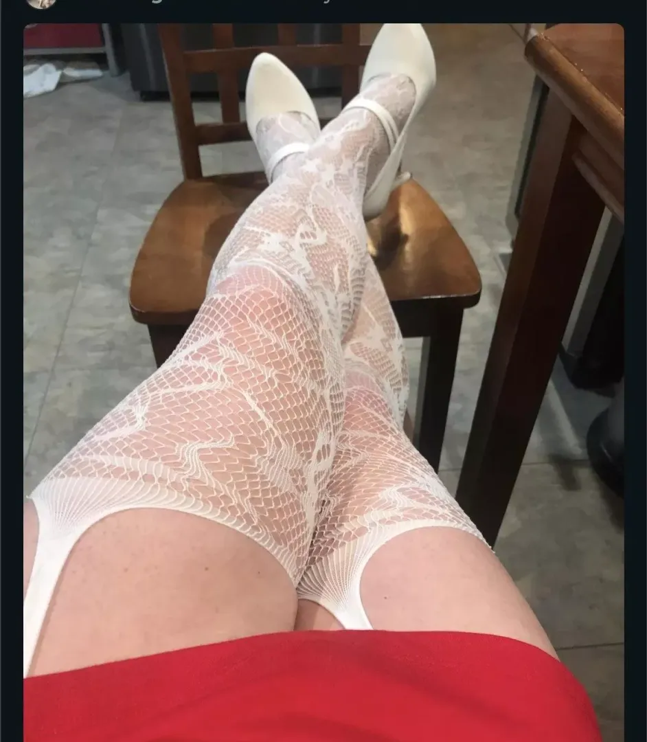 Showing some thigh