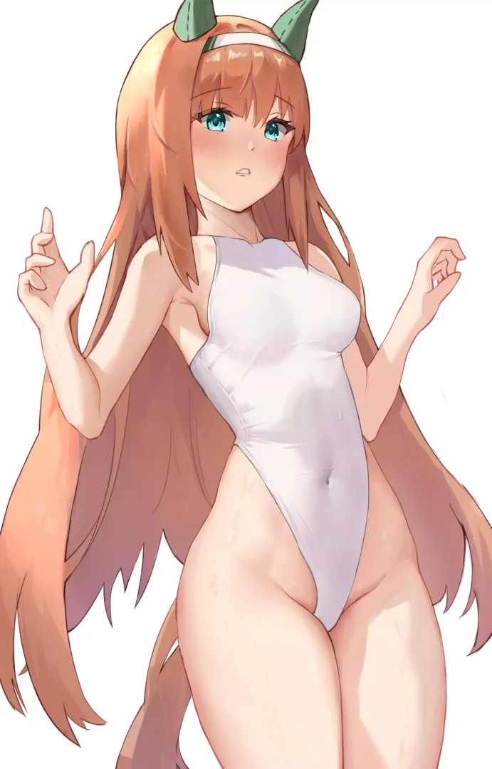 Silence Suzuka Highleg Swimsuit ( Bai xiao-owl) [Umamusume]