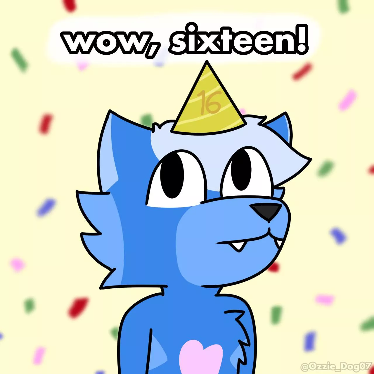 silly little birthday hat (art by me)