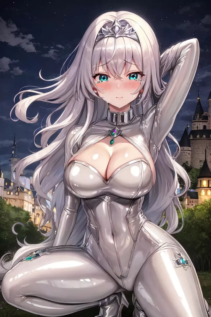 Silver Latex Queen