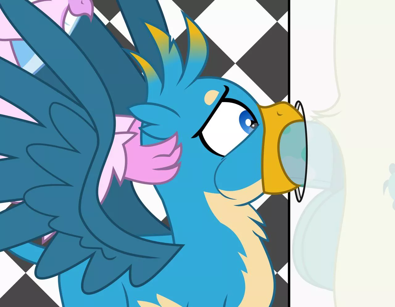 Silverstream helping Gallus to be better at glory holes (artist: don’t mind me)