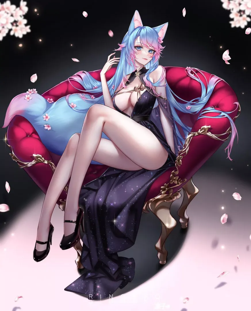 Silvervale Party Dress (Ringeko)