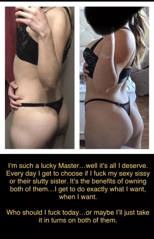 sissy and sister side by side