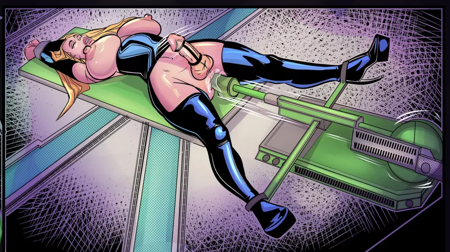 Sissy slave girl tied and fucked by machine