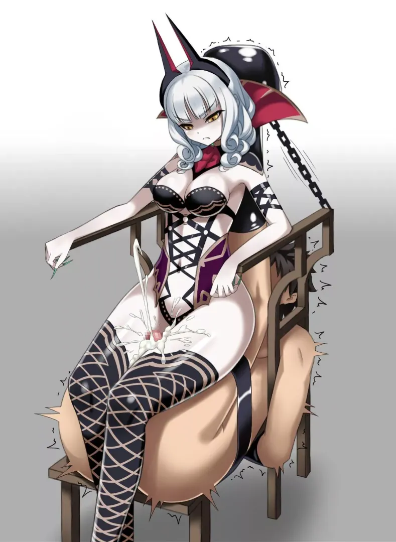 Sitting atop her throne 