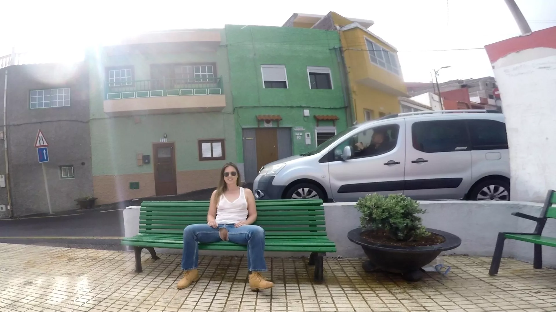Sitting here in the village hope nobody is going to notice the jeans flash [IMG]