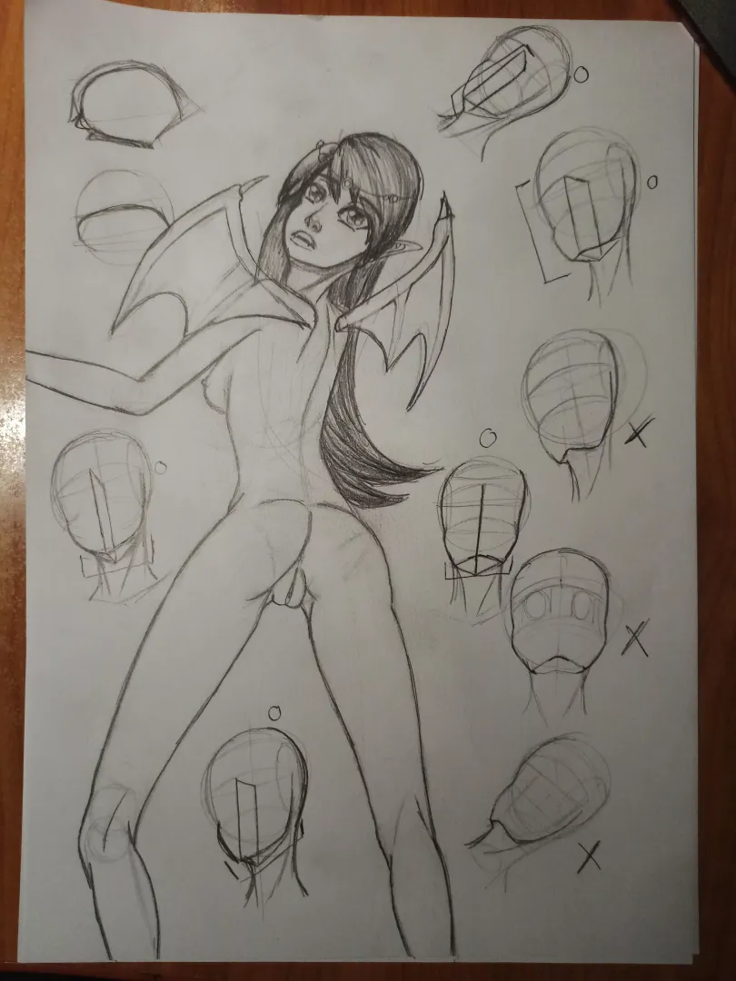 Sketching a vampire