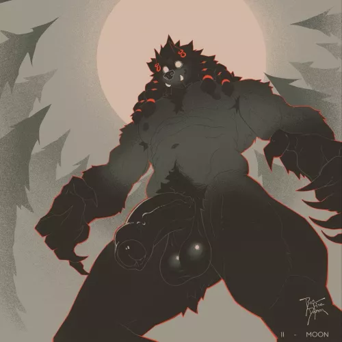 Sketchtober 2 - Moon (bonfiredemon) [M]