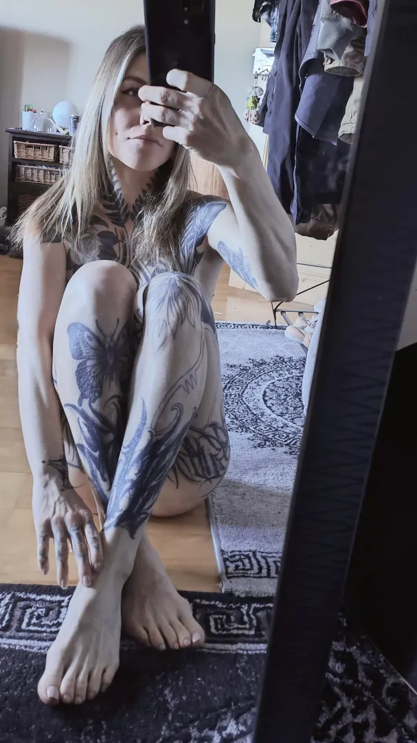 Skinny and tatted 