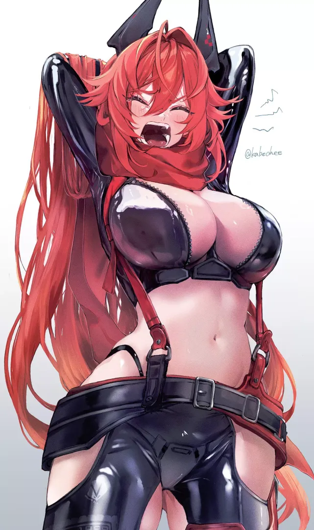 Sleepy Red Hood (kabechee) [Nikke]