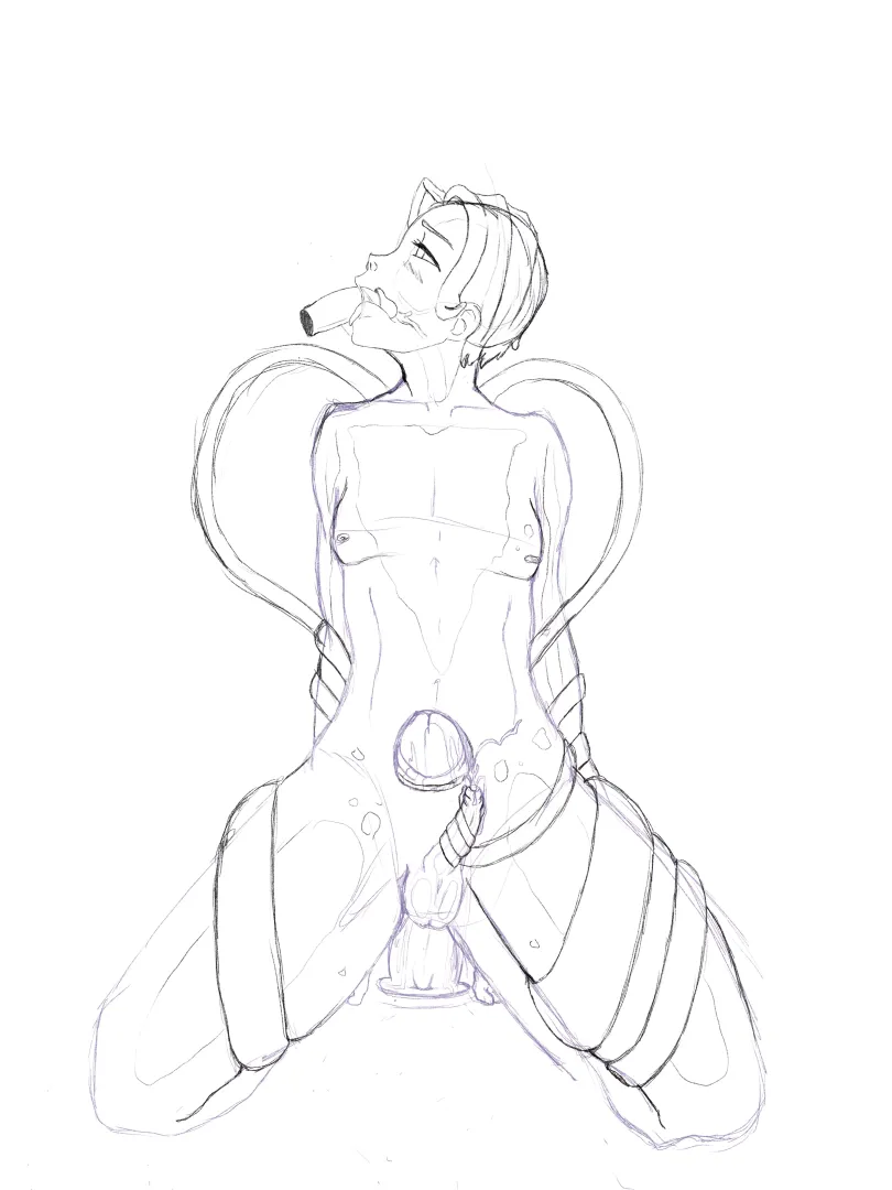 Slime Femboy w/ xray- WiP~ Art by me