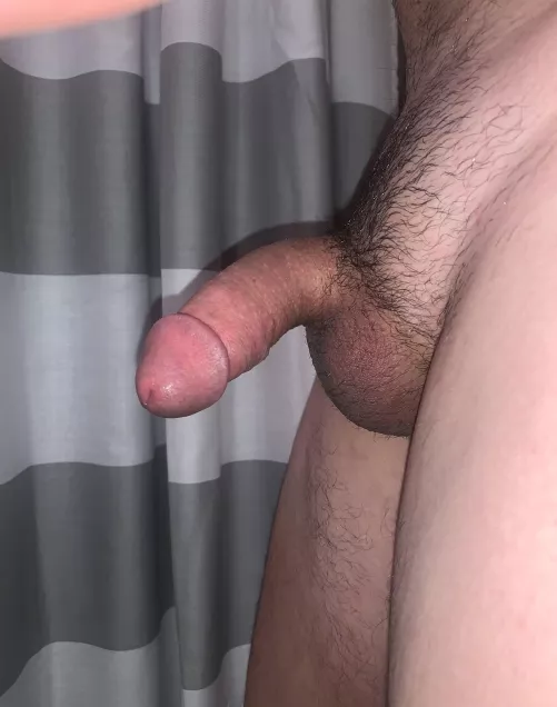 Slowly growing my cock imagining being watched ;)