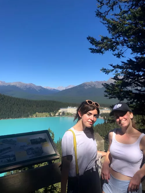 Smiles bigger because she knows