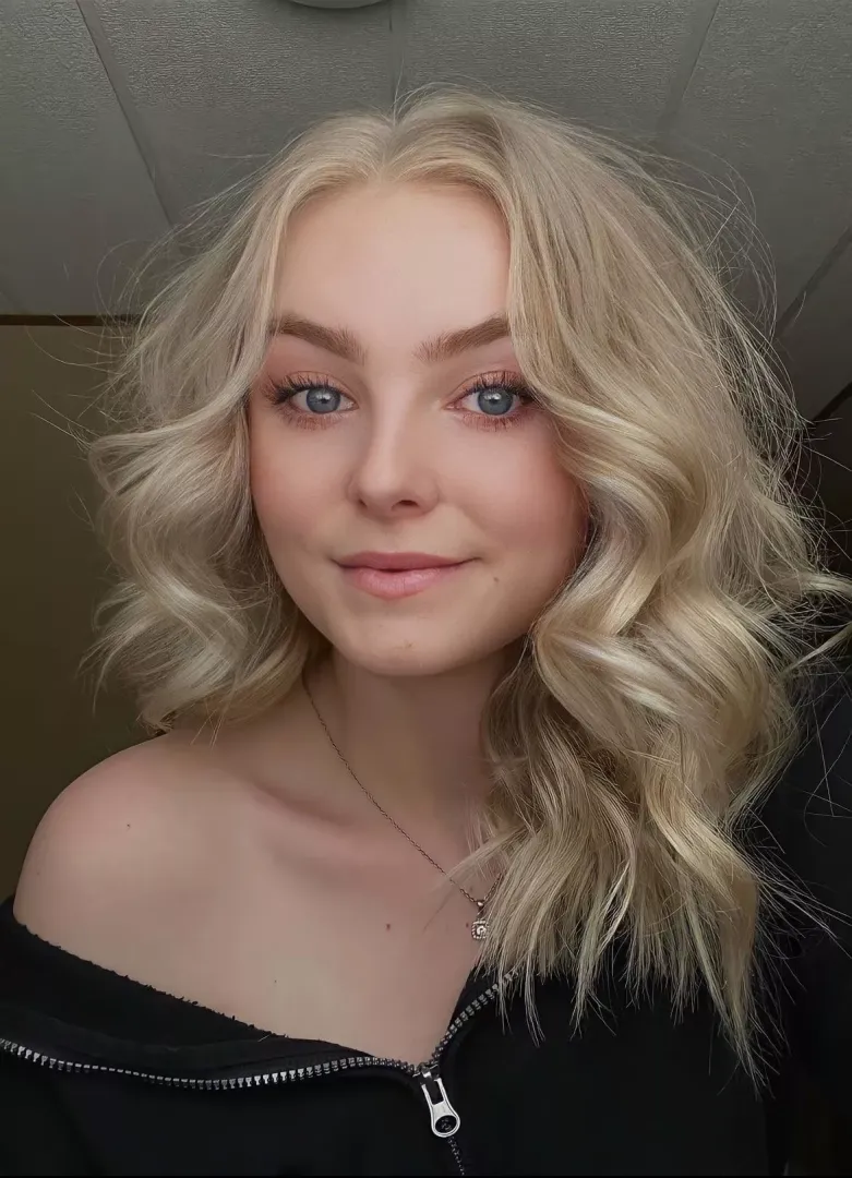 Smiling eyes.