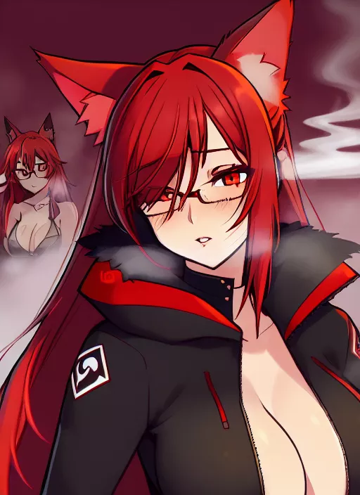 Smoky fox (AI made)