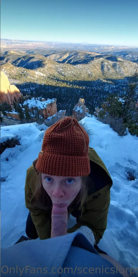 so good at slurping in scenic places
