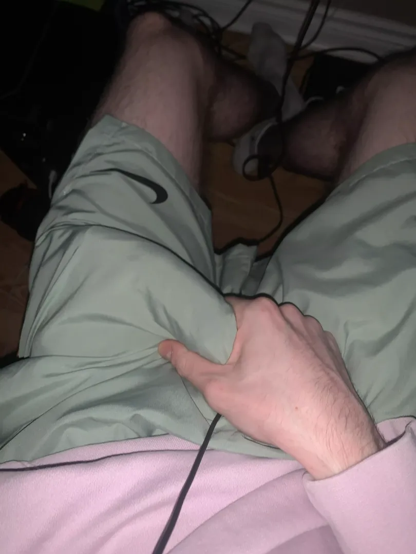 so hard under my shorts