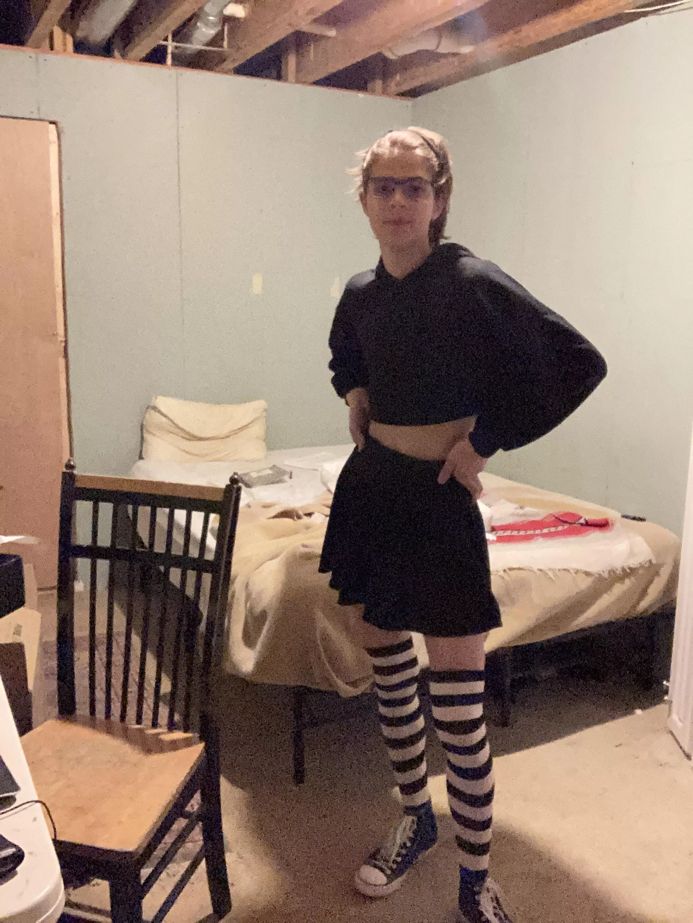 So I went to the gas station dressed like this got a bar of chocolate and had a short exchange with someone working there, I don’t think anyone suspected a thing