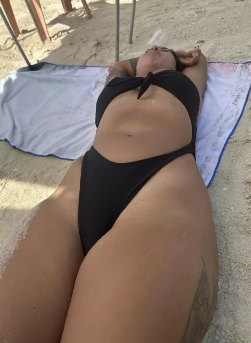 So you would see my tummy if you were on the beach with me [img]