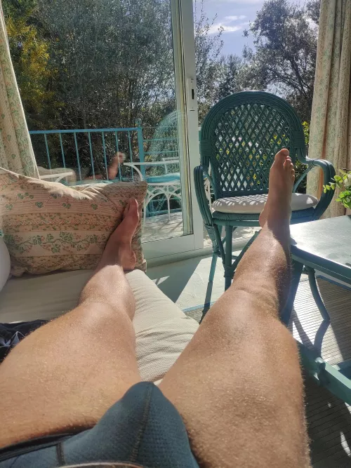 Soaking up the sun