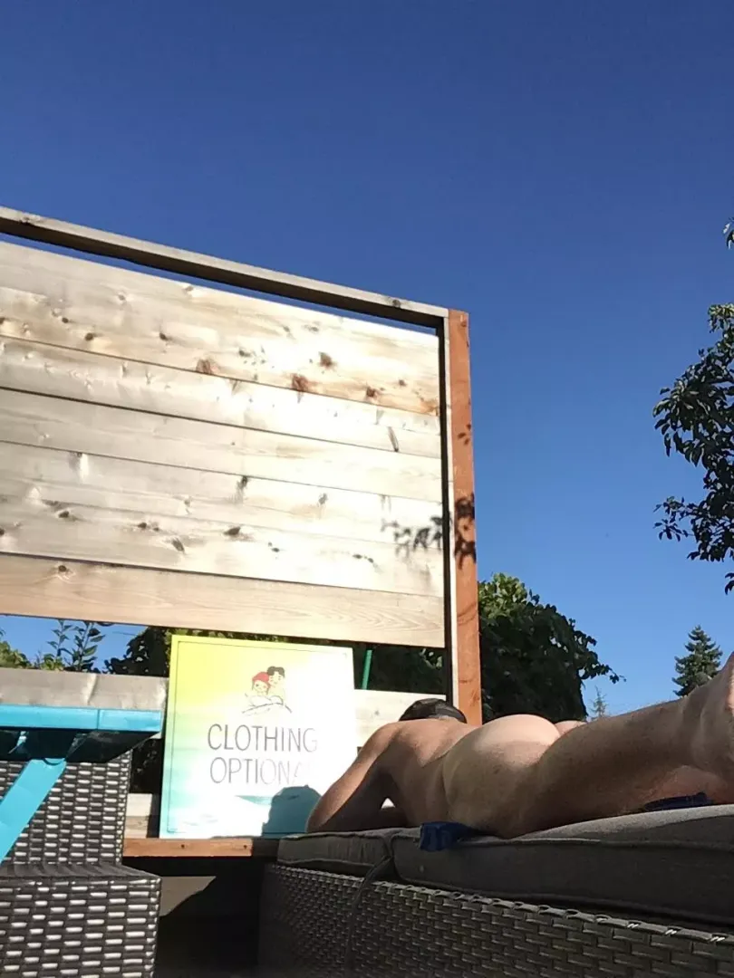 Soaking up the sun