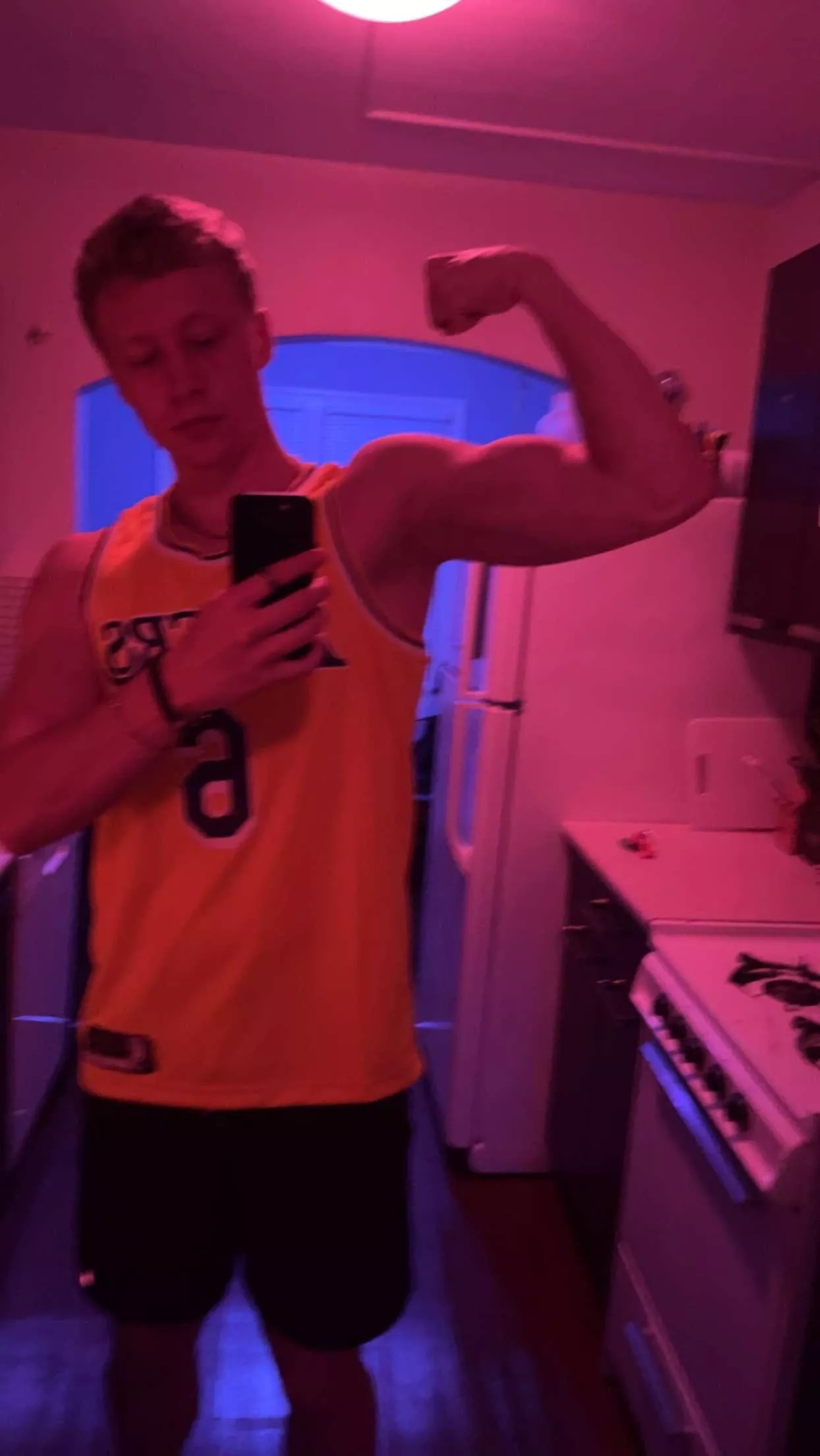 Soccer in the morning then basketball at night.. sniff and worship it now!