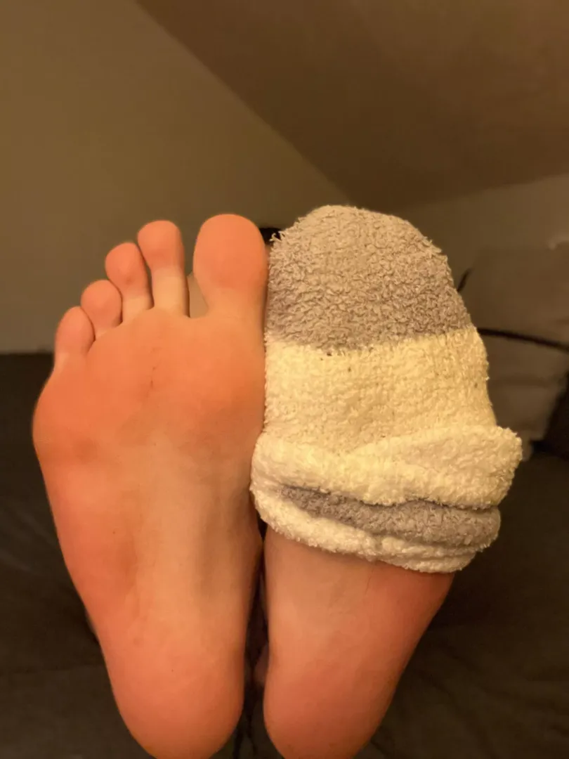 Socks on or off?