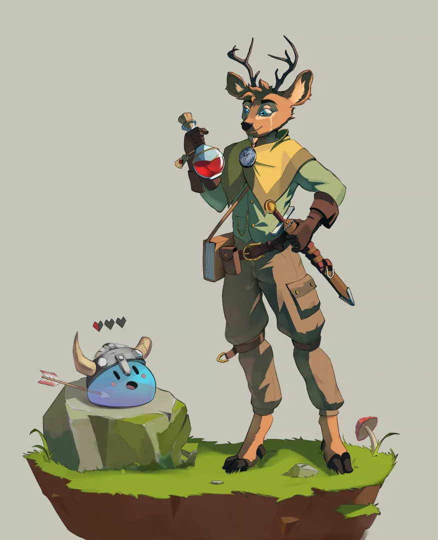 Some healing after a quick exploration! Wanna join the crew? (art by me) Comm OPEN!!