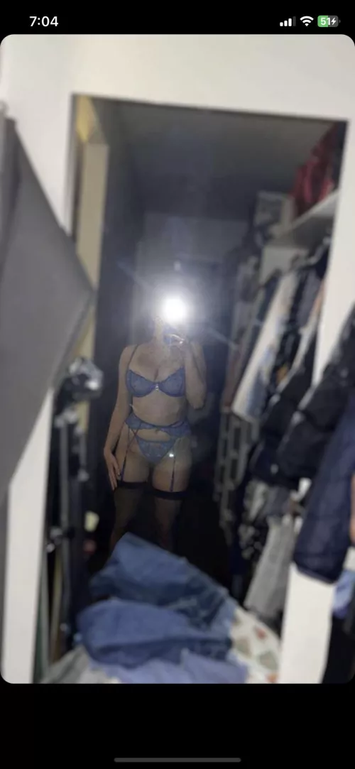 Someone said I look good in blue, is it true?