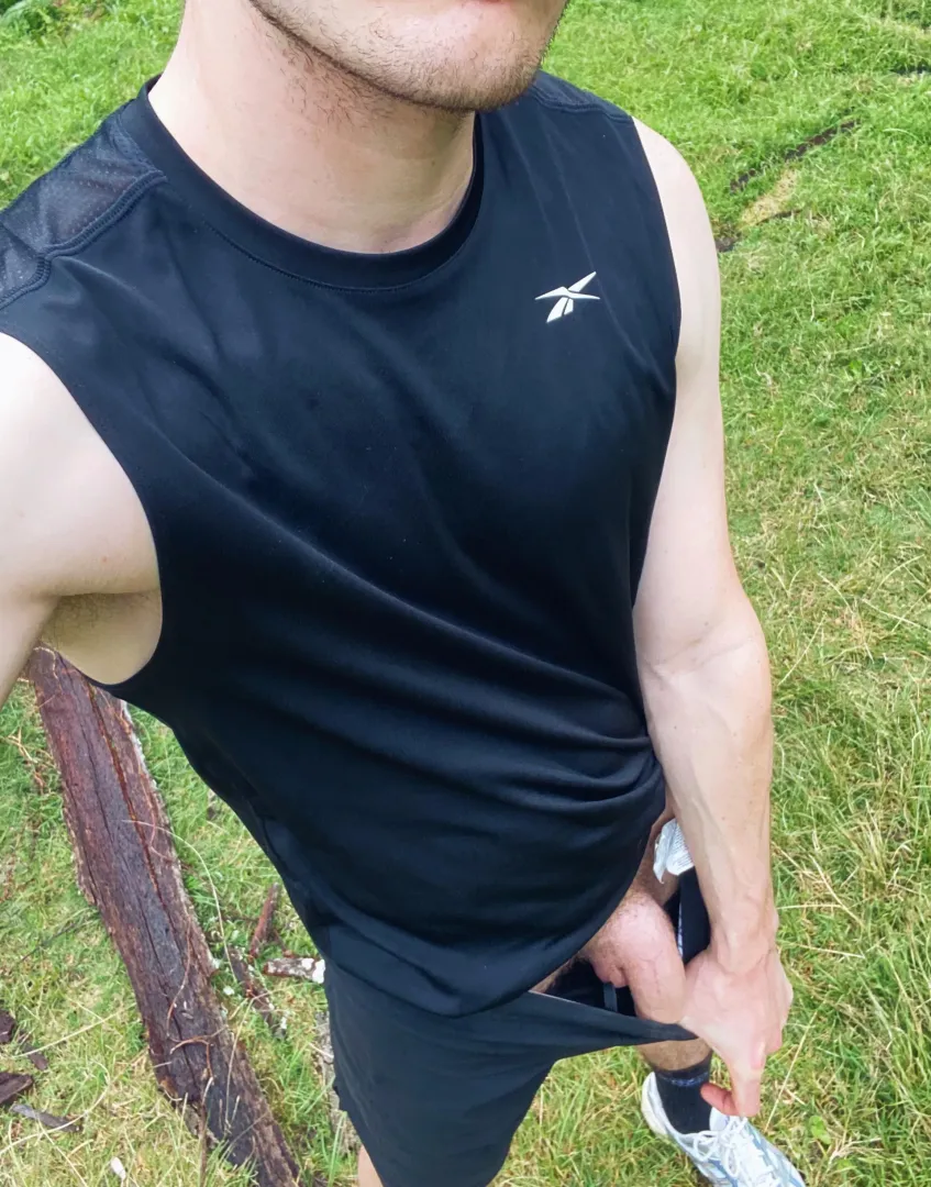 Something fell out of my shorts during my run this morning. 😈