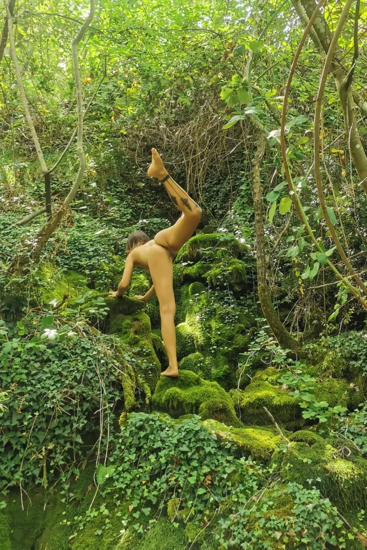 Sometimes nature is my playground for yoga