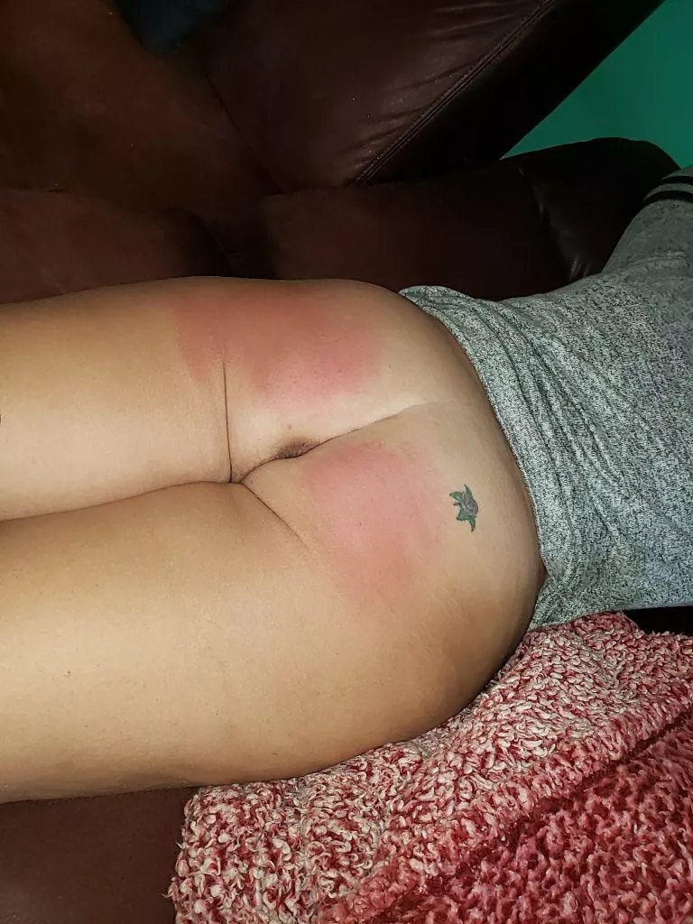 Spanked 50 year old Hotwife