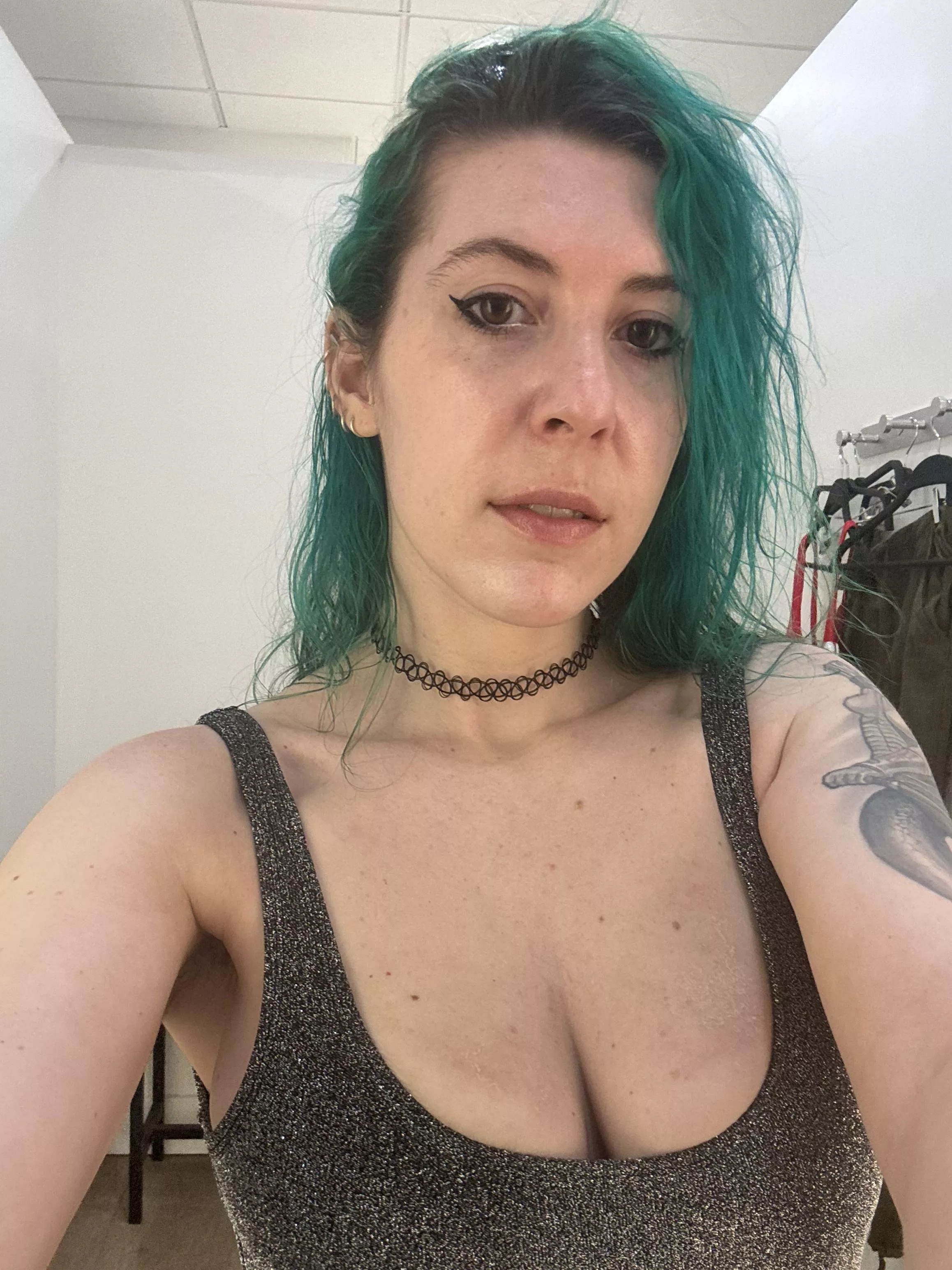 Sparkly cleavage