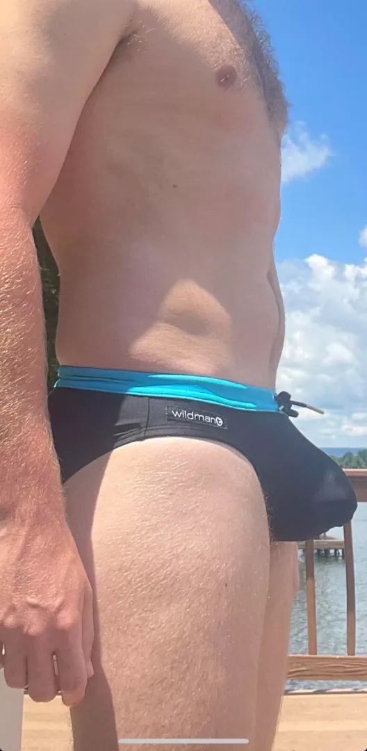 Speedo at lake