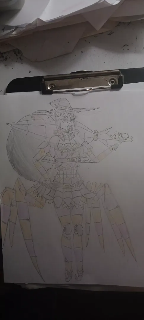 Spider witch Miss Olivia Spindle (source: me)