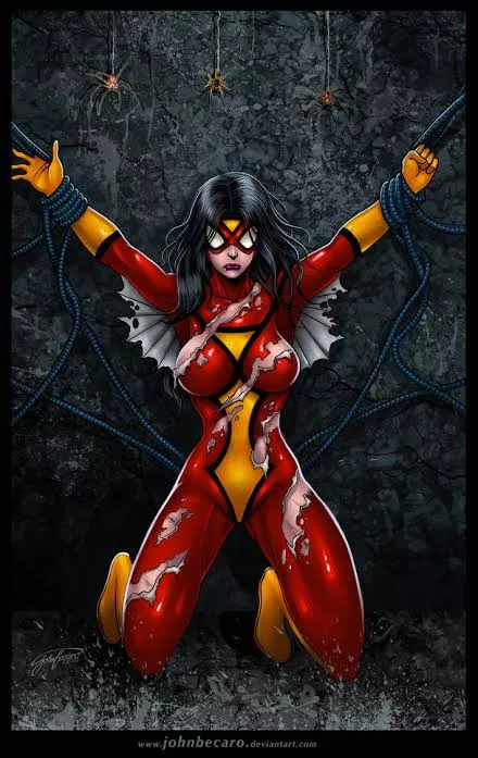 Spider woman captured