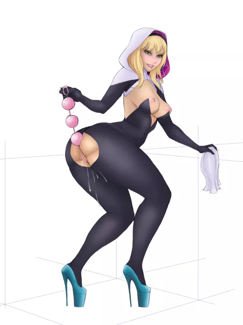Spider-Gwen Anal Beads (Legoman ) [Marvel]