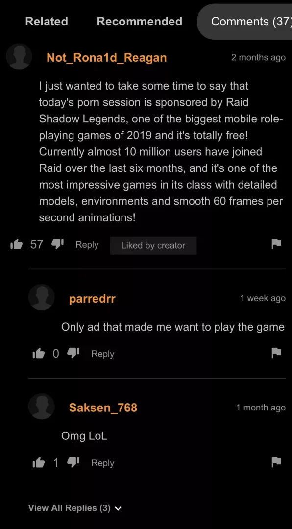 Sponsored by raid