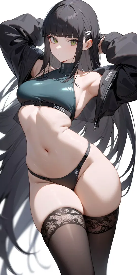 Sports Bra & Thigh-Highs 