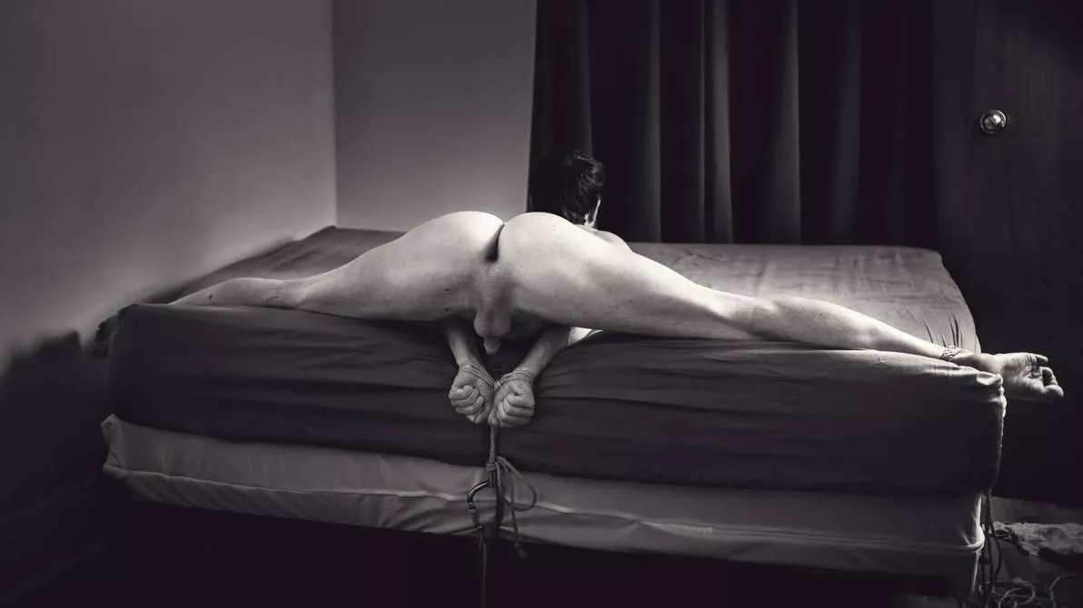 Spread wide and prepped for relentless caning [m]
