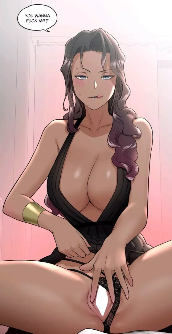 Spreading her pussy